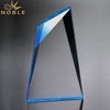 High Quality Clear Acrylic Plaque with Blue Edges