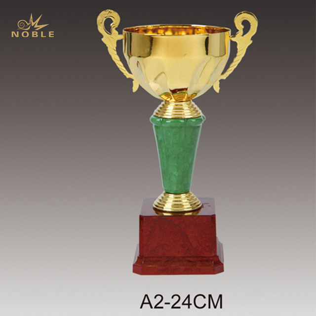 Metal Gold Trophy Cup with Base