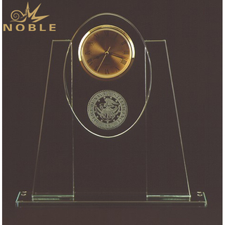 Blank Corporate Custom Crystal Clock Award