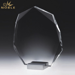 Customized Crystal Shield Award With Metal Base