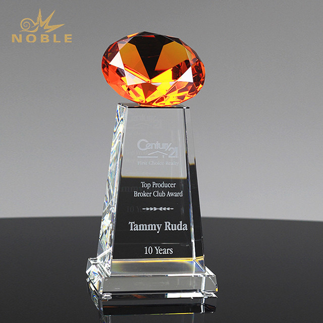 204---2A-ED011-Diamond Sphere Amber Crystal (4)