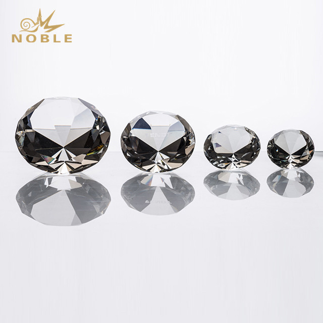 217---NB-RWN091 100mm Optical Crystal Clear Diamond Paperweight