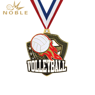 Custom Metal Volleyball Medal 
