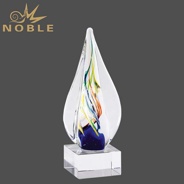 87---054 D-GLSC53-HR Colorfill Twist Flame Artglass Award