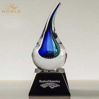 Blue And Green Teardrop Award