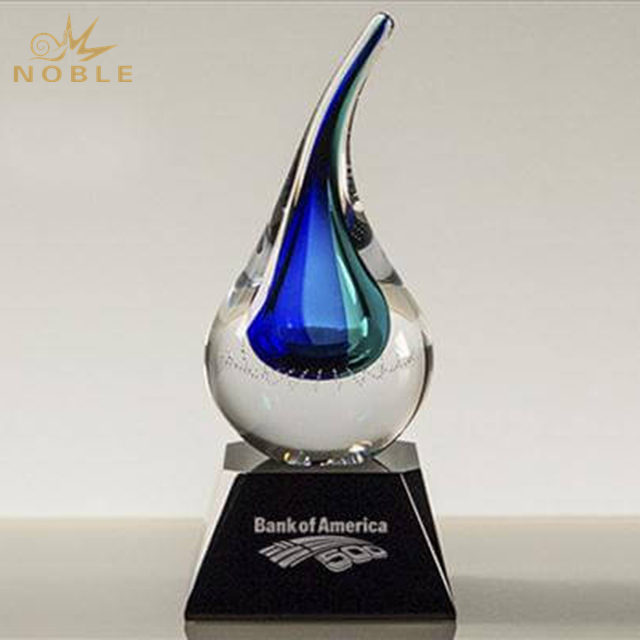 Blue And Green Teardrop Award