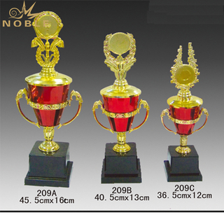 Unique Red Metal Trophy Cup