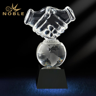 New Cooperate Sports Crystal Globe Trophy