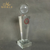 Custom Engraved Clear Crystal Football Award