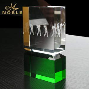 New Sports Crystal Golf Trophy