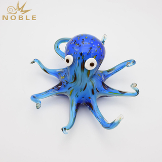 Blue Octopus Art Glass Animal As Souvenir Gifts