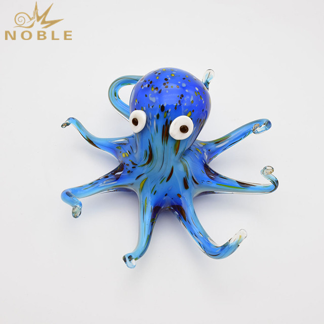 Blue Octopus Art Glass Animal As Souvenir Gifts