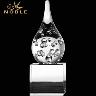 Hand Blown Award Tear Drop on Base 