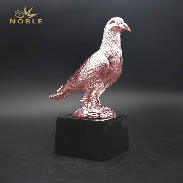 Resin Bronze Plated Dove Trophy
