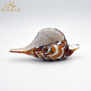 Hand Blown Glass Conch As Home Decoration