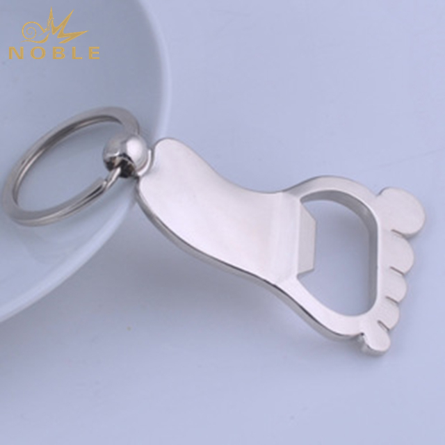 Custom Foot Design Bottle Opener Keychain