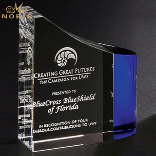Crystal Faceted Wave Award