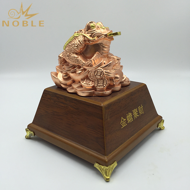 Chinese Characteristics Copper Toad Metal Home Office Decoration