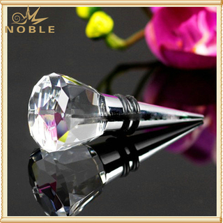 Custom Clear Crystal Wine Bottle Stopper 