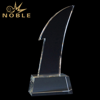 Custom Made The First Place Crystal Trophy