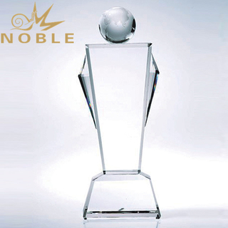 Noble New Design K9 Crystal Globe Trophy