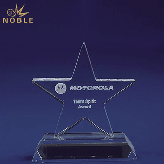 3d Laser Engraving Crystal Star Trophy