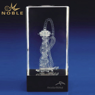 K9 Crystal Cube With Black Base