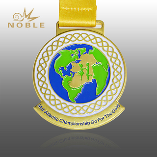 Custom Design Soft Enamel Gold Medal 