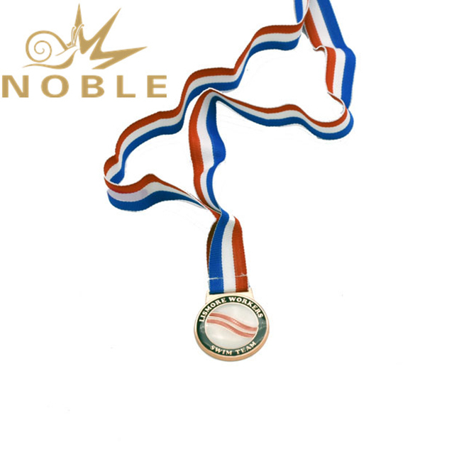Metal Medal With Three Colors Ribbon
