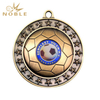 Gold Silver Soccer Metal Medal