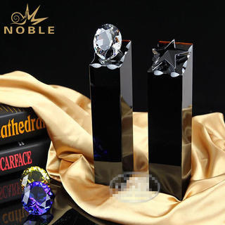 Fashion Design Black Crystal Star Trophy