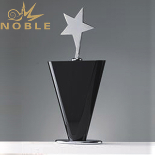 Professional Award Manufacturer Metal Star Crystal Trophy