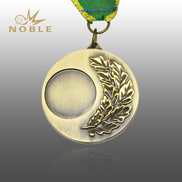Antique Plated Chearleader Metal Sport Blank Medal