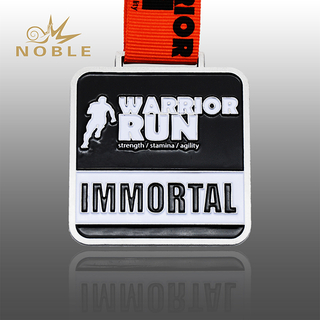 Matte Silver Plate Finisher Medal