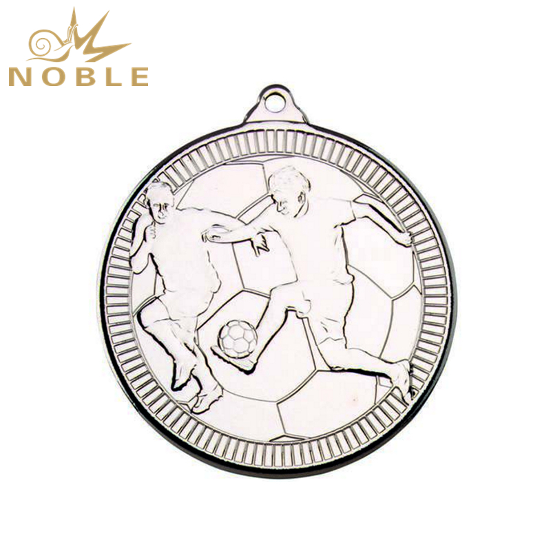 Custom Silver Football Medal