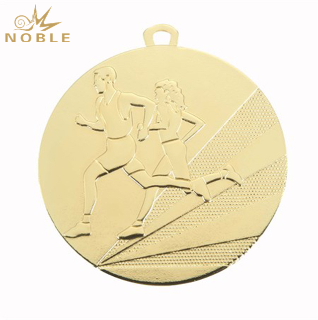Custom Gold Metal Marathon Medal 
