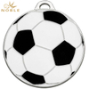 Round Soccer Colored Metal Medal