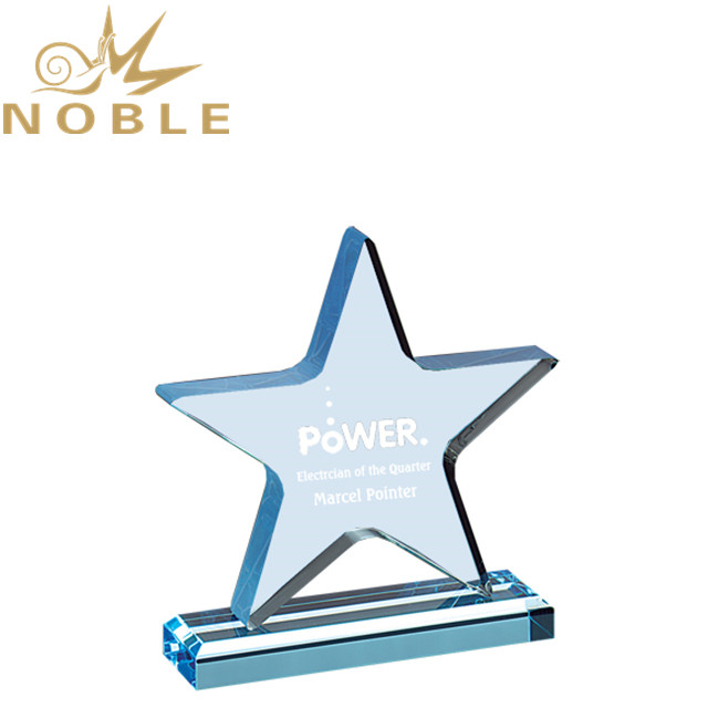 Light Blue Acrylic Star Trophy