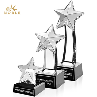 Custom Optical Crystal Shooting Star Award