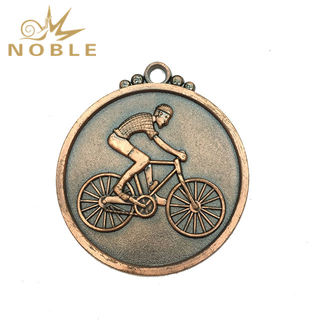2019 Metal Bronze Sports Bicycle Medal