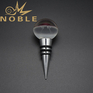 Free Engraving Crystal Round Ball Wine Stopper 