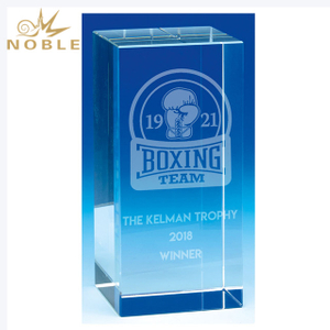 Sandblasting Engraving Blocks Sports Event Crystal Boxing Award