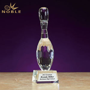 k9 Crystal Bowling Trophy 
