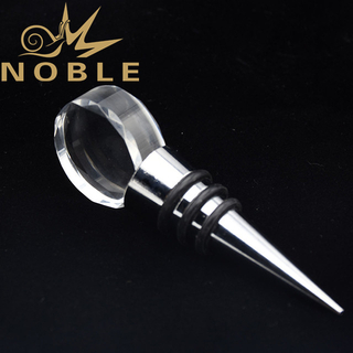Free Engraving Crystal Wine Stopper 