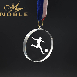 New Design Crystal Soccer Medal