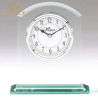 Jade Glass Desktop Clock 