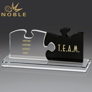 Custom Made Bridgenorth Starphire Crystal Award
