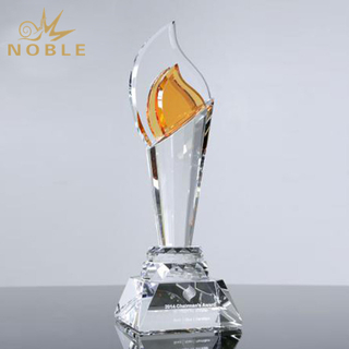 Demeter Torch Blank Crystal Flame Award