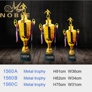 Large Metal Soccer Trophy