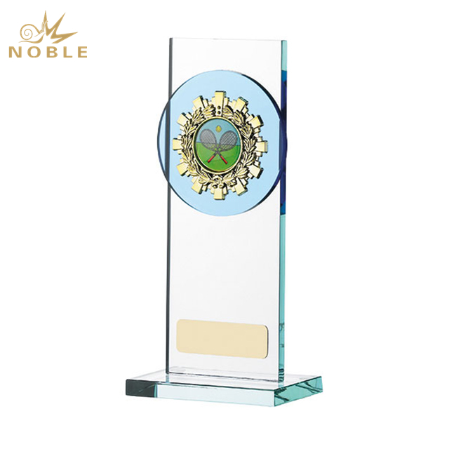 184---NB-SSY050 GLASS PLAQUE WITH TRIM7.75“